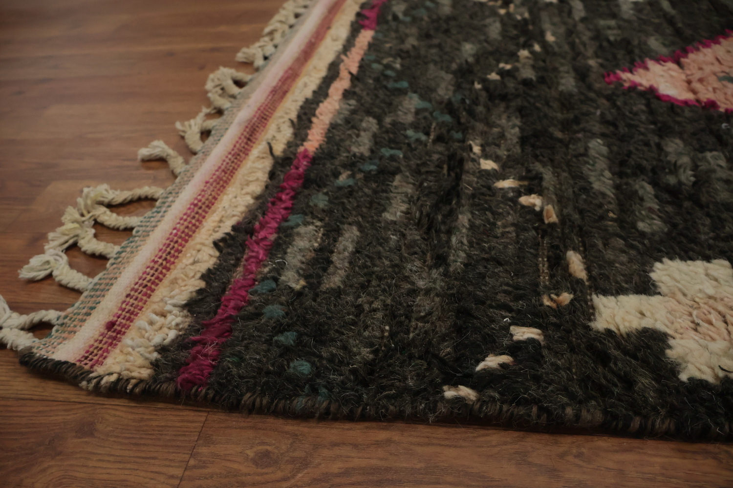 Elegant Moroccan Large Rug 12x16 with Vibrant Multi-Color Diamonds