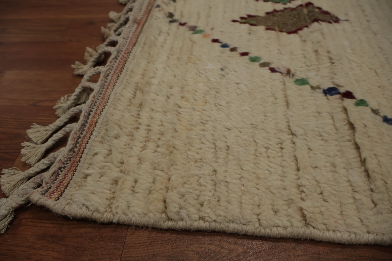 Unique Handcrafted Berber Moroccan Area Rug 6x10 with Tribal Motifs