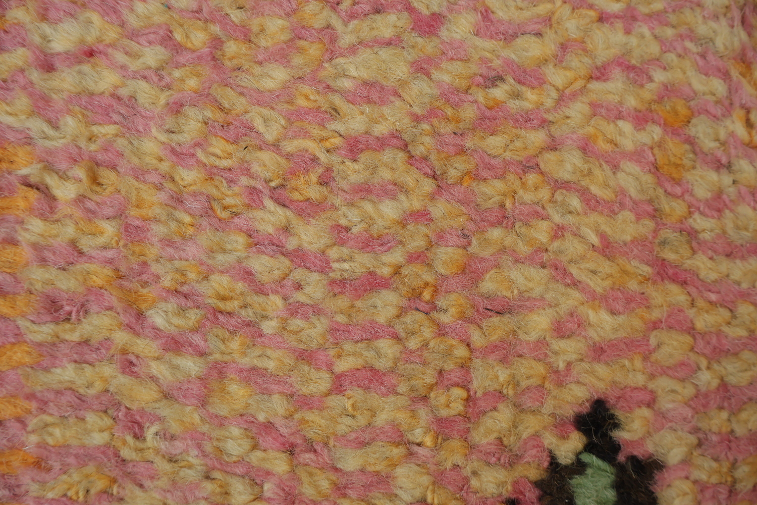 Pink and Orange Abstract Moroccan Handmade Area Rug 6x10 ft