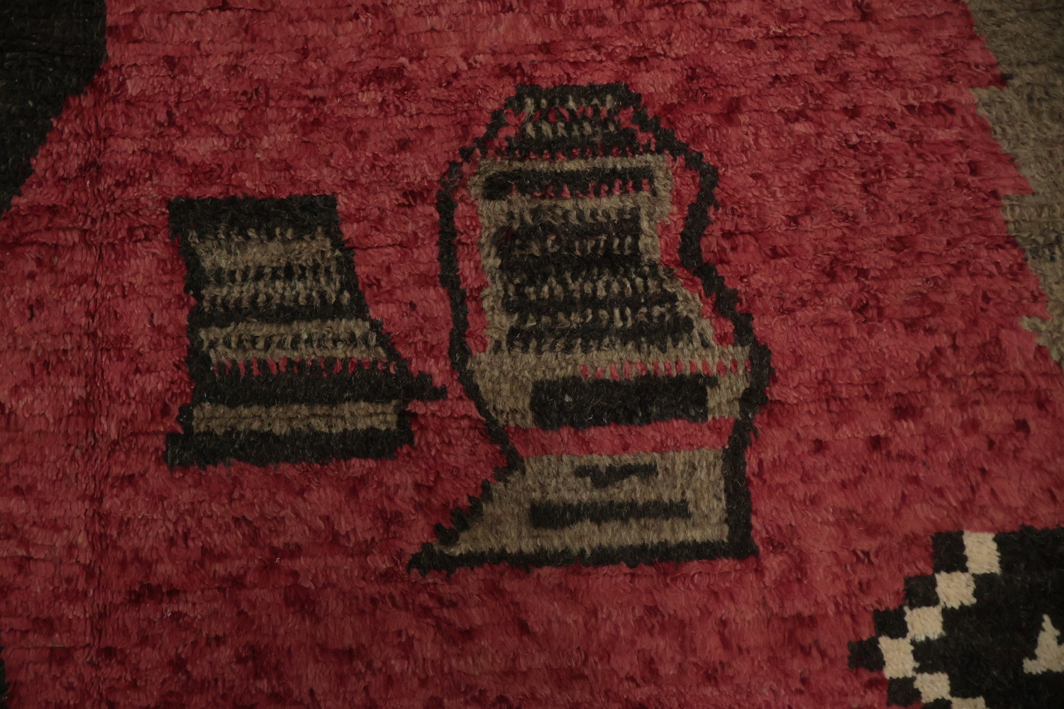 Artistic Bohemian Moroccan Area Rug 8x11 with Asymmetrical Patterns