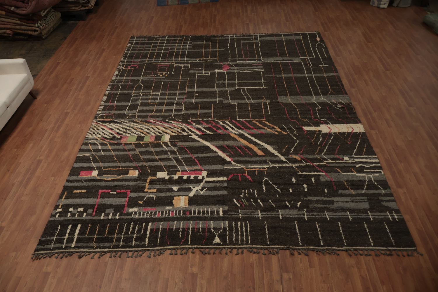 Chic Abstract Moroccan Large Rug 12x16 Urban Style for Your Home