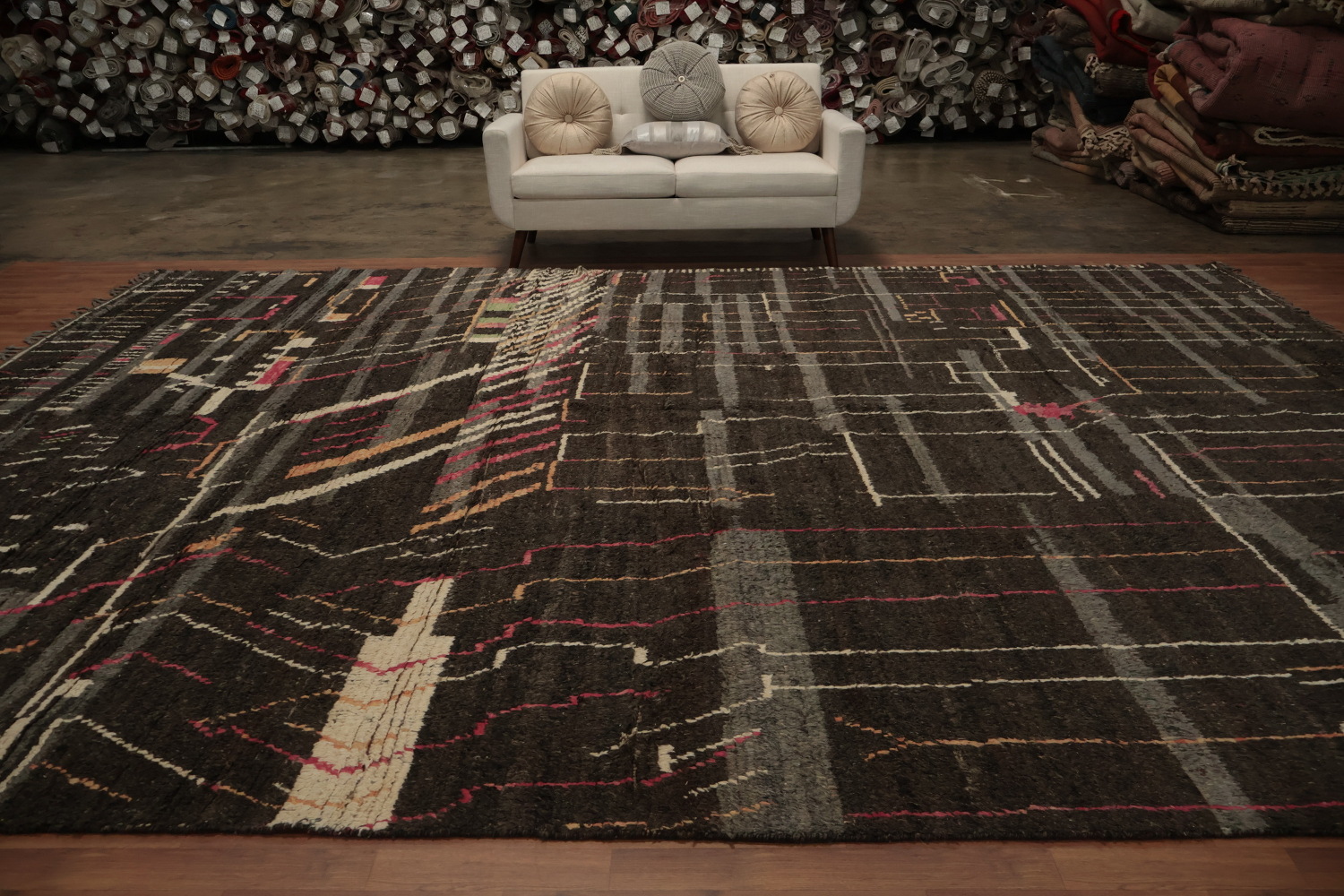 Chic Abstract Moroccan Large Rug 12x16 Urban Style for Your Home