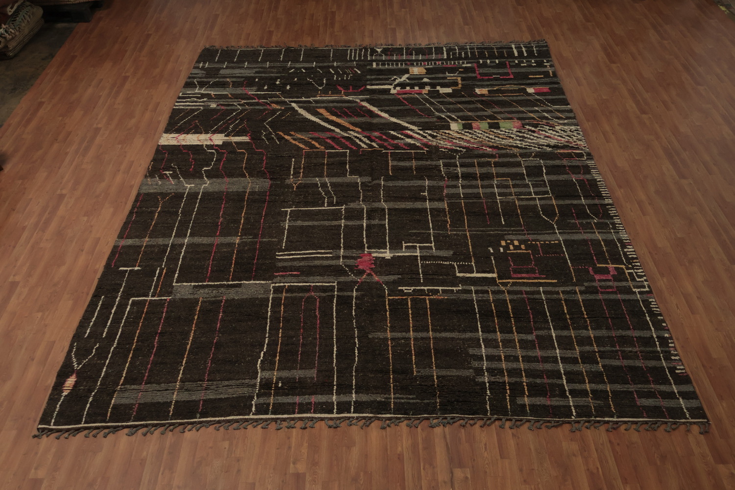 Chic Abstract Moroccan Large Rug 12x16 Urban Style for Your Home