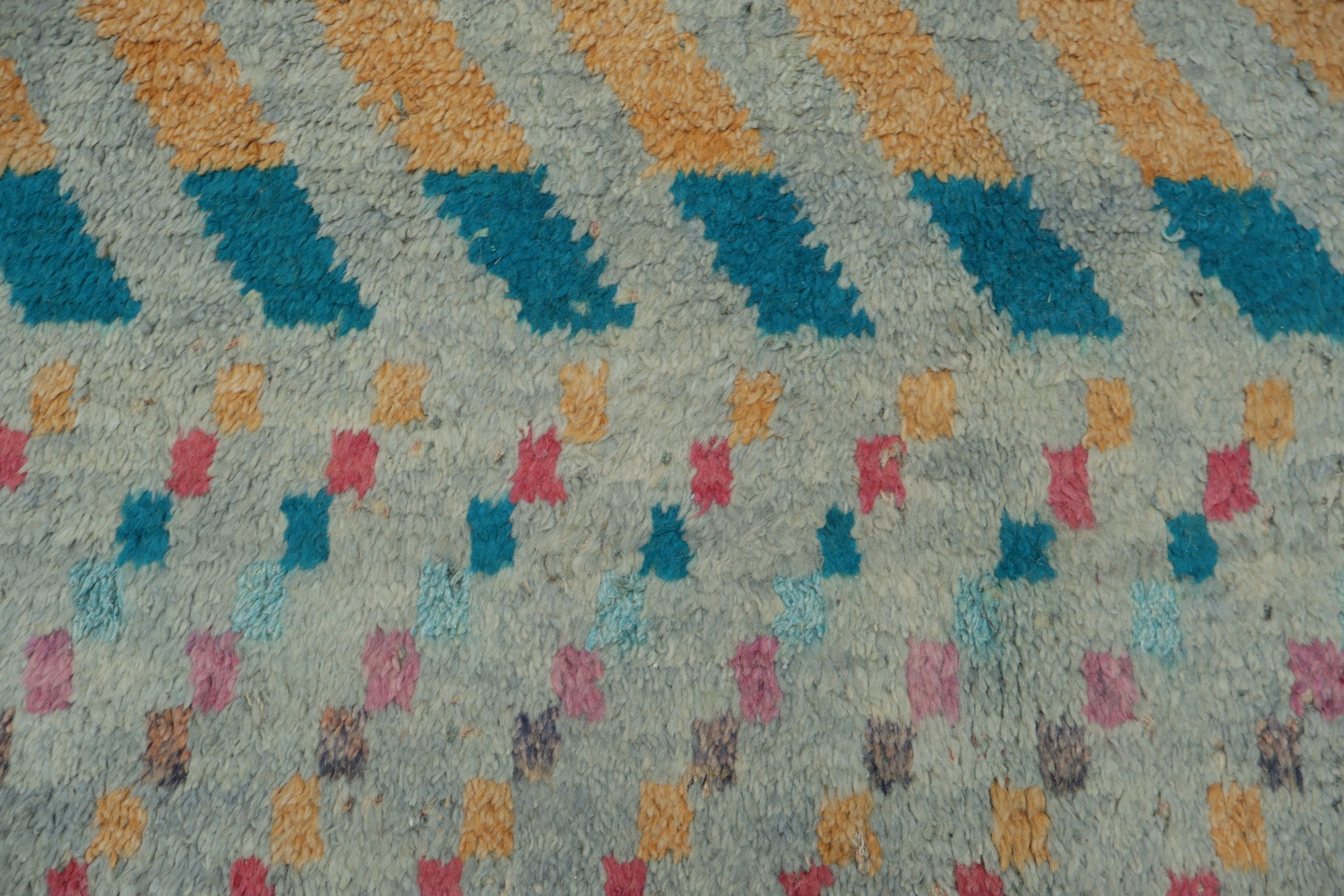 Colorful Abstract Geometric Moroccan Rug for Modern Home Decor 7x10