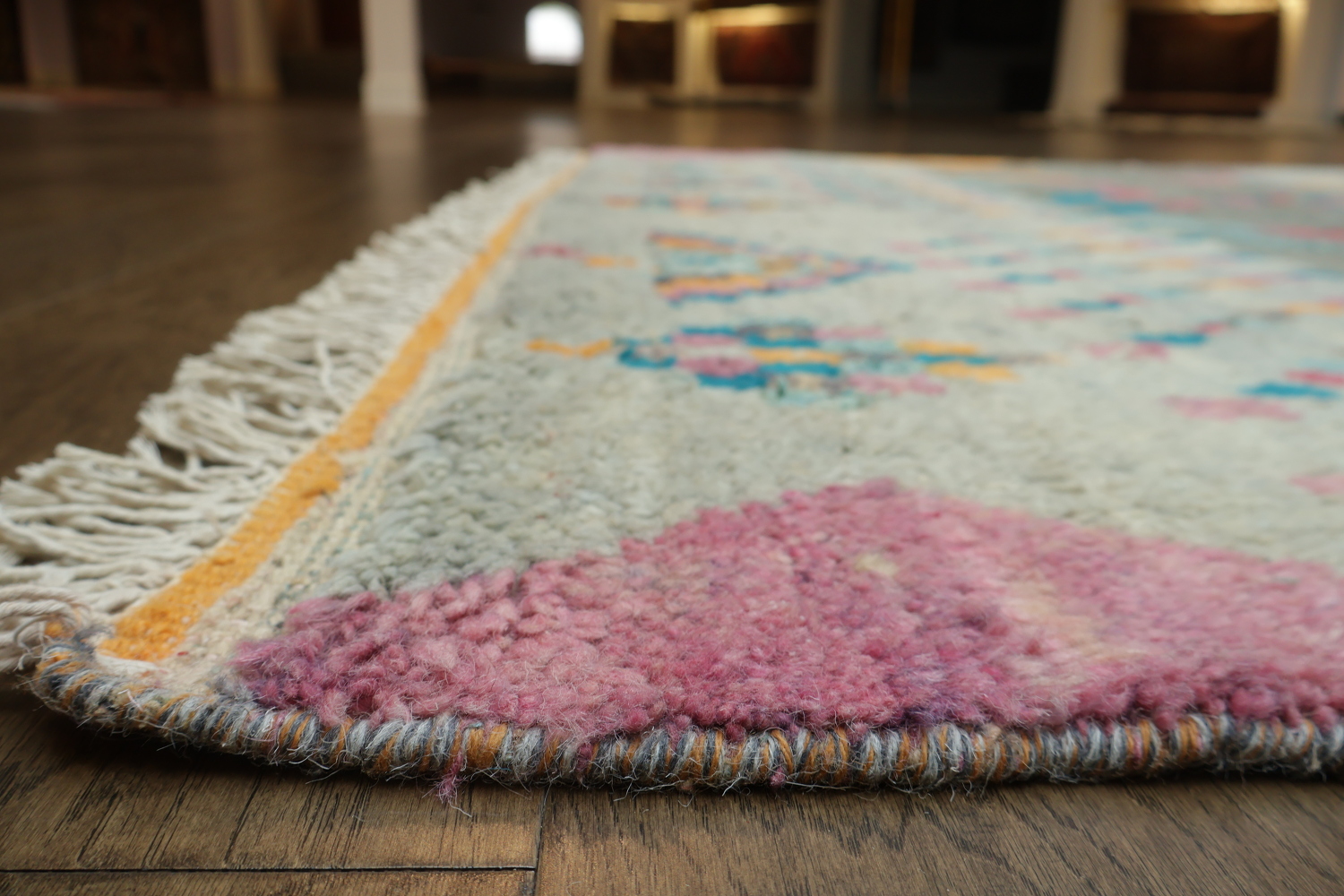 Colorful Abstract Geometric Moroccan Rug for Modern Home Decor 7x10