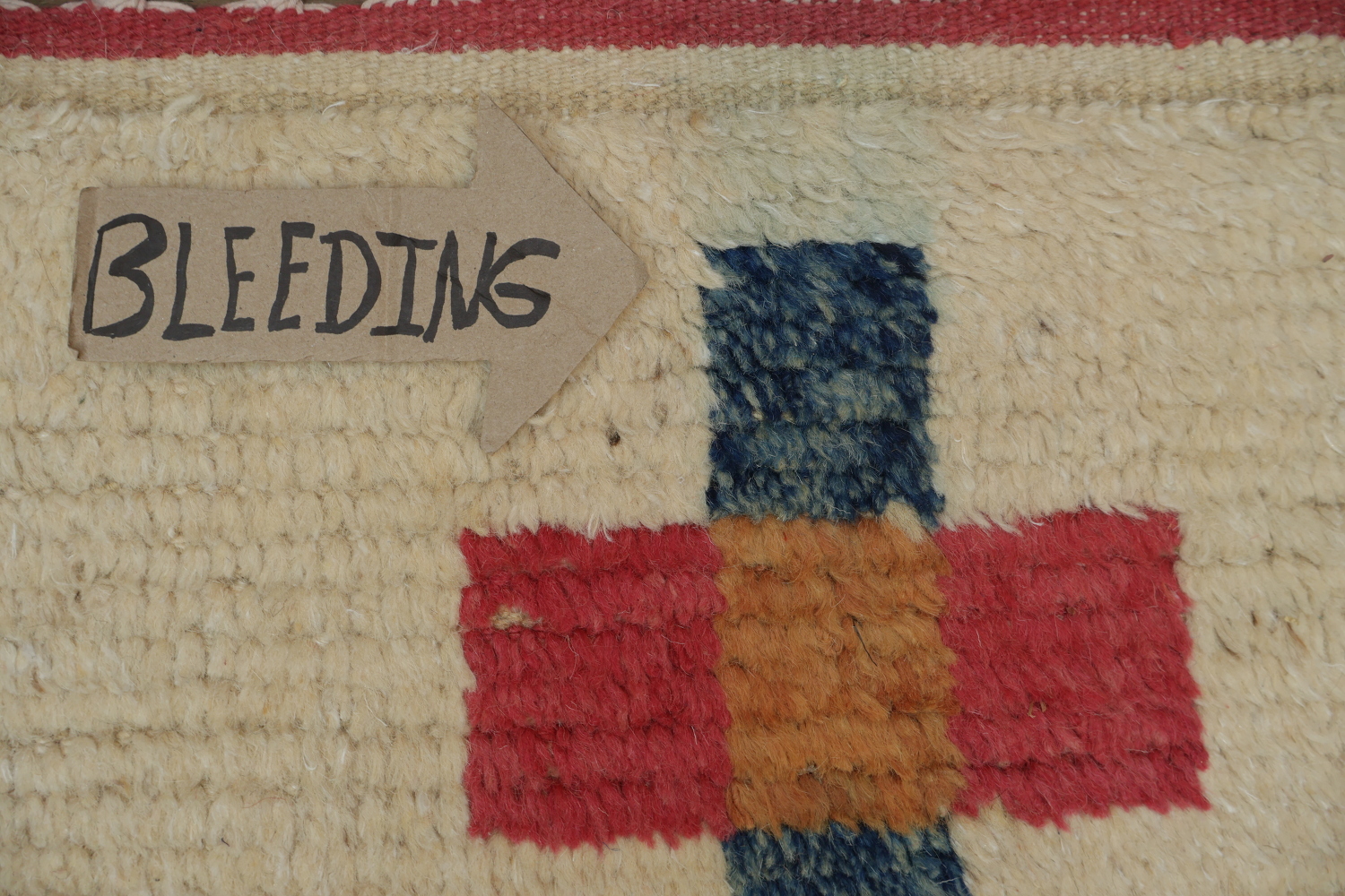 Minimalist Tribal Ivory Moroccan Rug Featuring Geometric and Linear Designs 6x10 ft