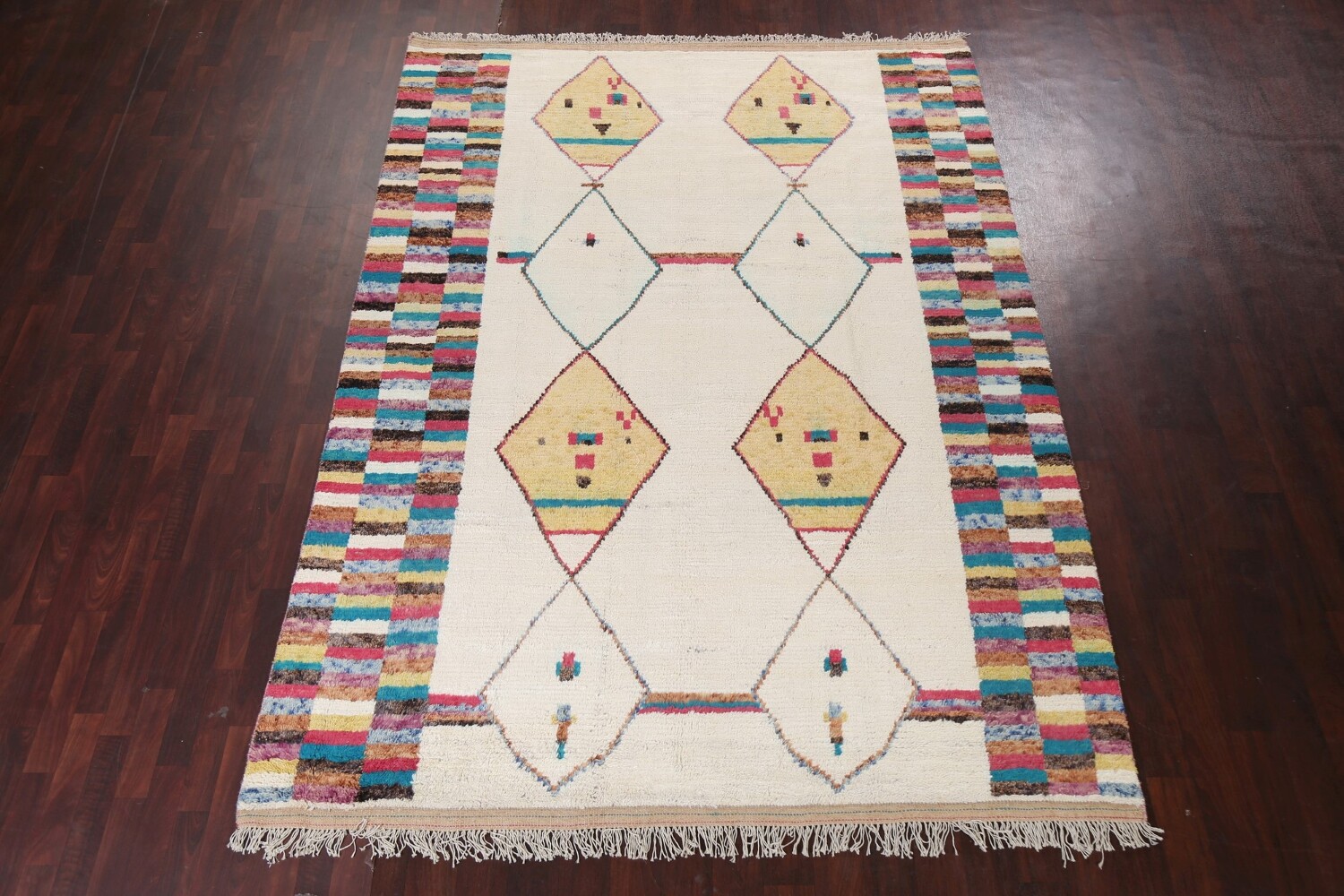 Tribal Moroccan Wool Area Rug 8x11