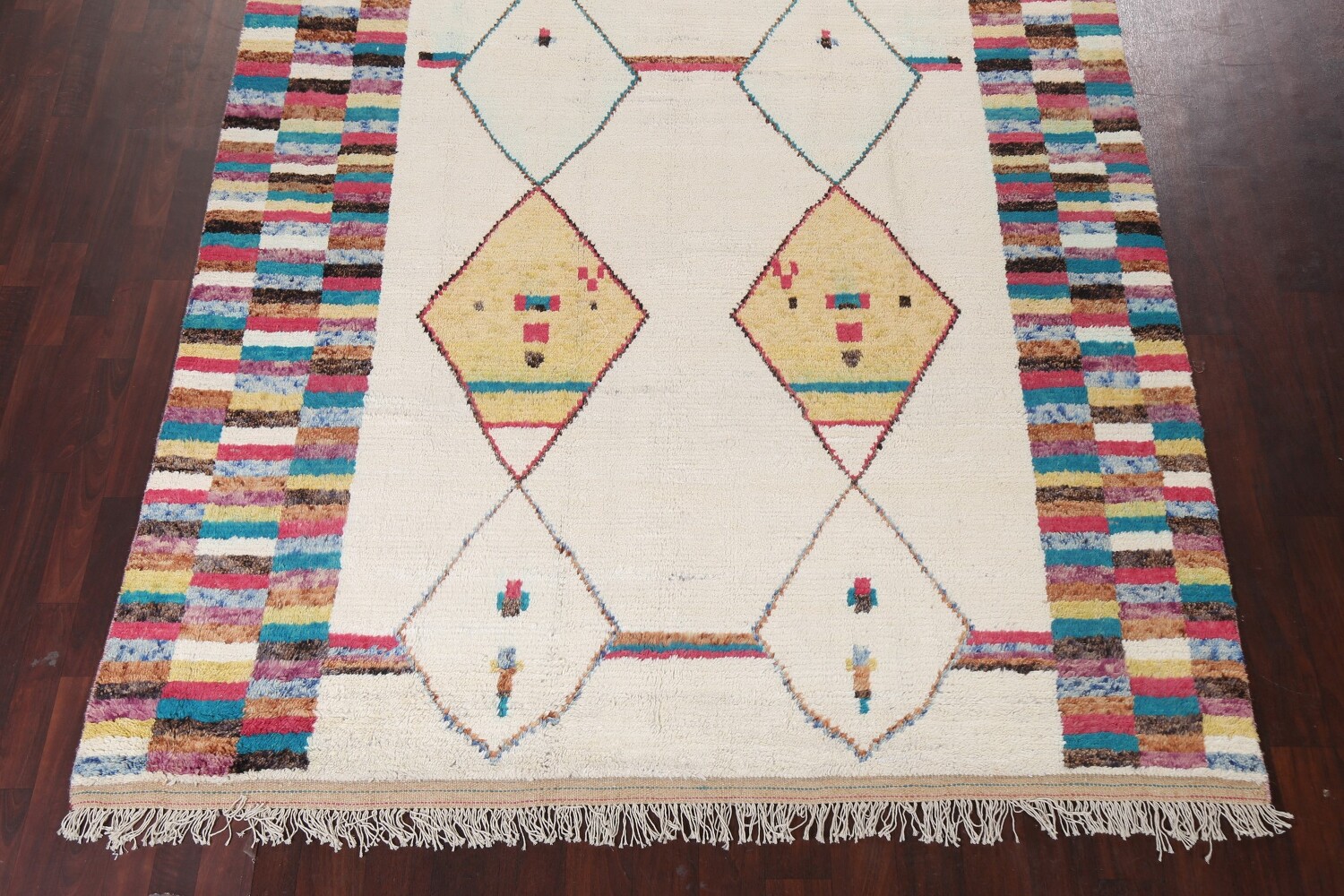 Tribal Moroccan Wool Area Rug 8x11