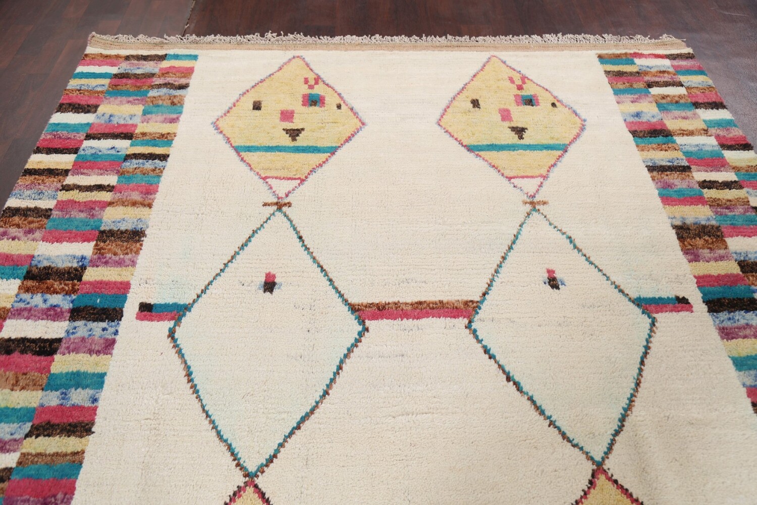 Tribal Moroccan Wool Area Rug 8x11