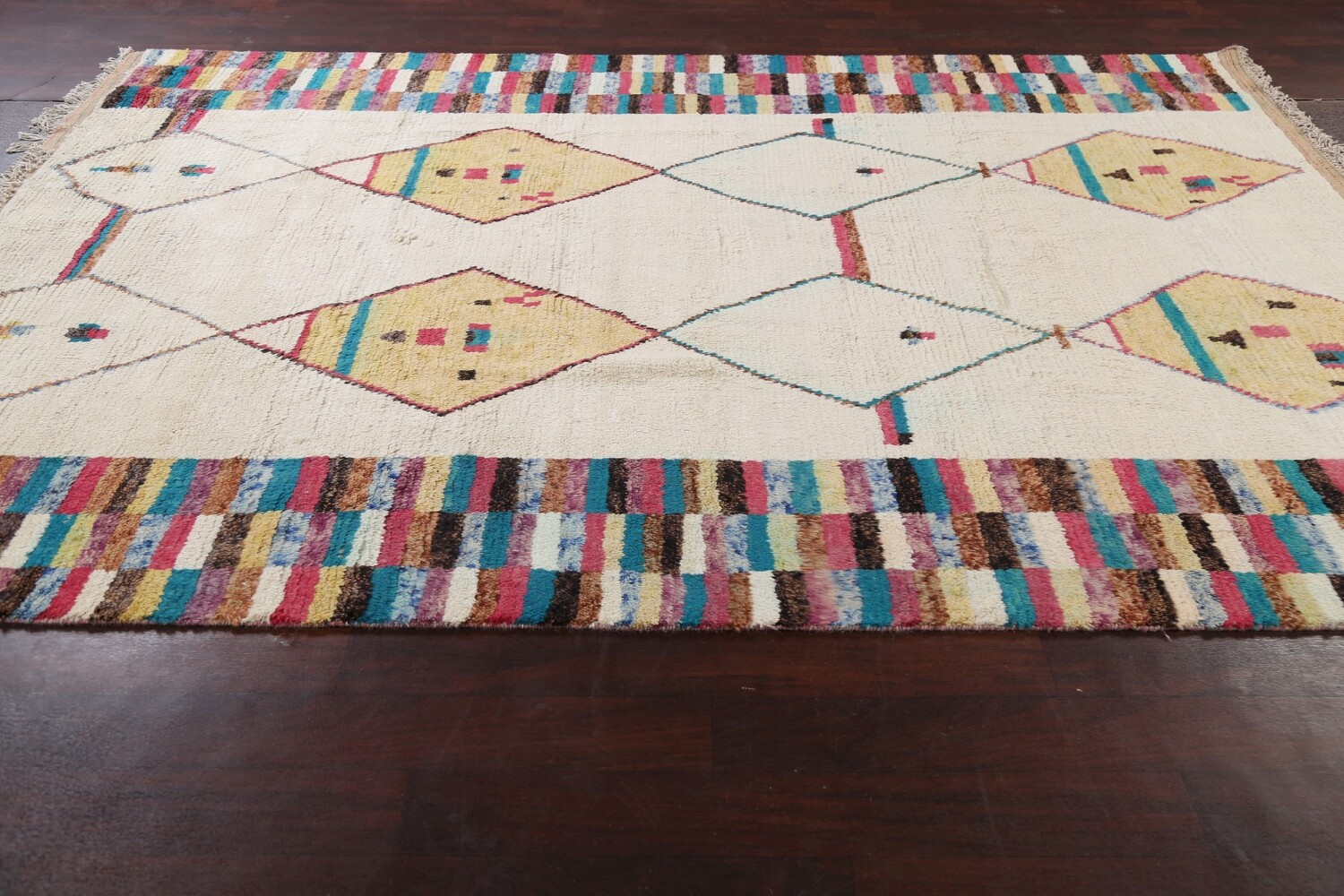 Tribal Moroccan Wool Area Rug 8x11