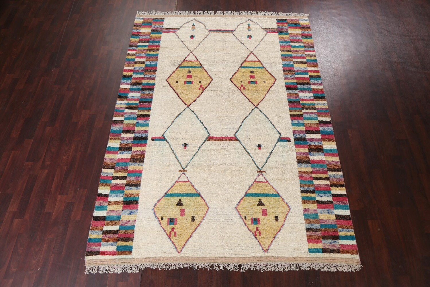 Tribal Moroccan Wool Area Rug 8x11