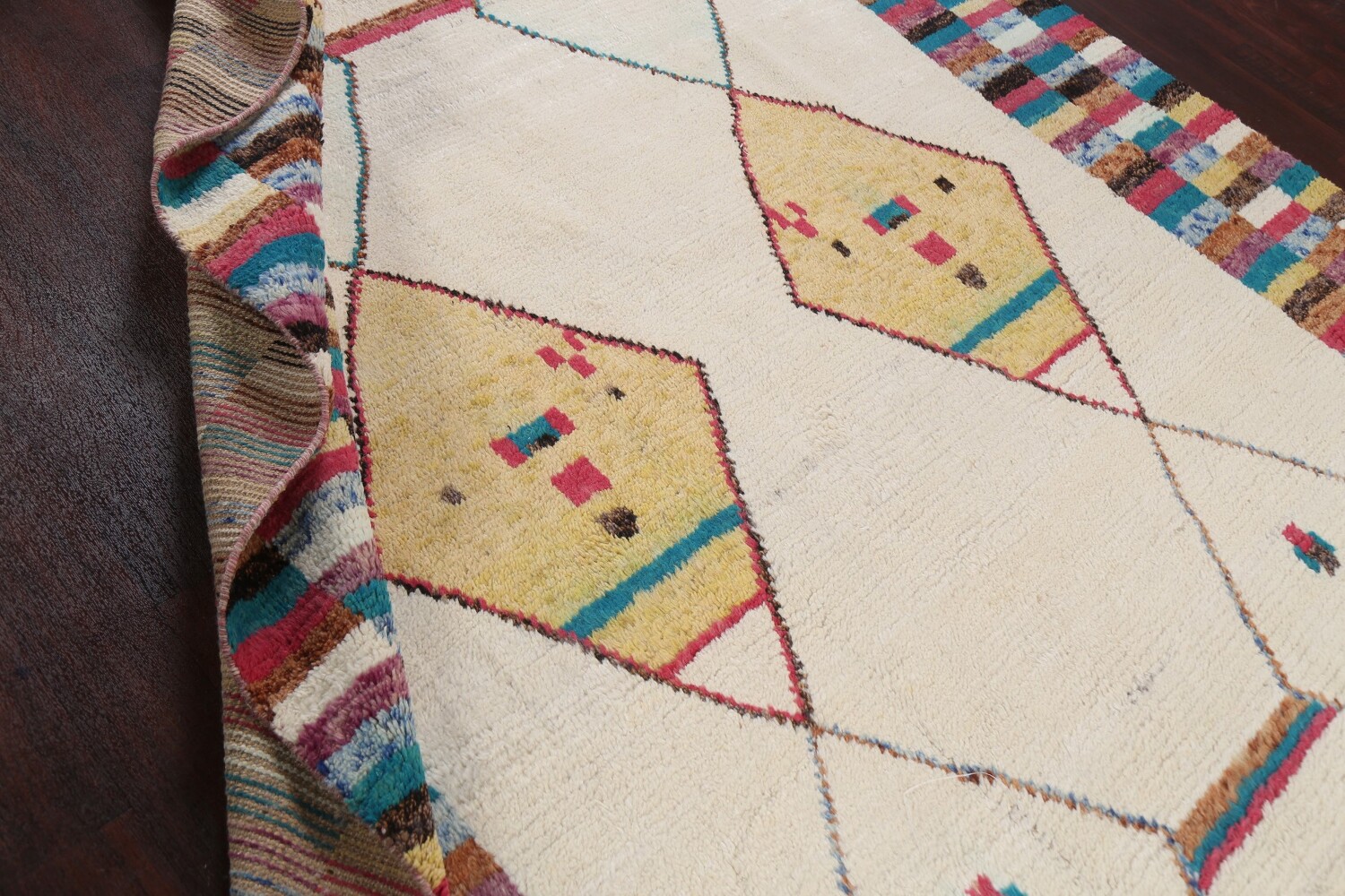 Tribal Moroccan Wool Area Rug 8x11