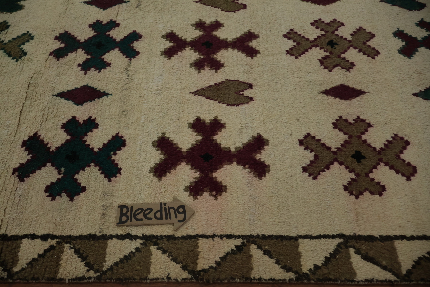 Timeless Moroccan Area Rug 9x12 with Colorful Geometric Motifs