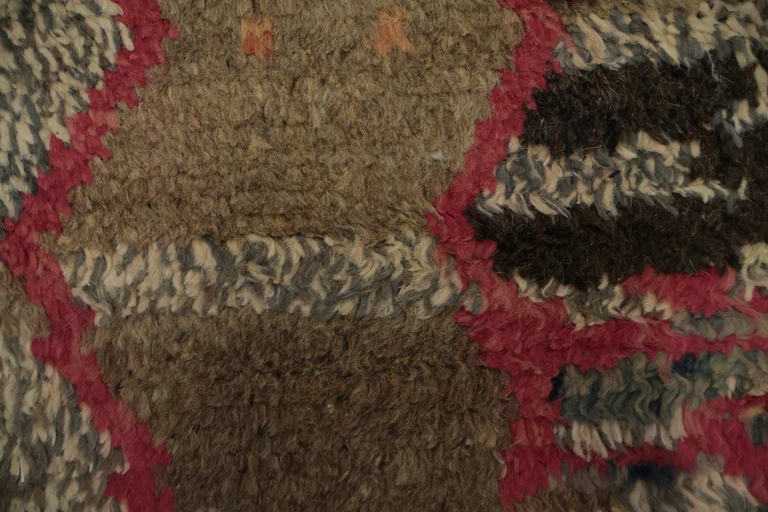 Handmade Moroccan Large Rug 10x15 Features Bold Geometric Design