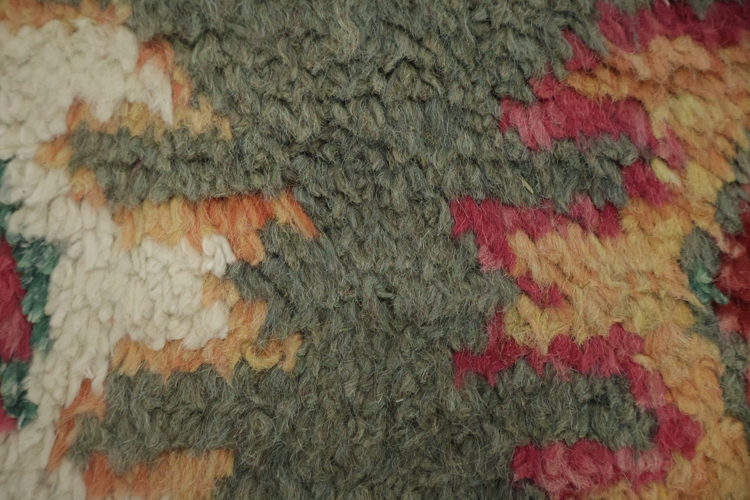 Geometric Moroccan Wool Runner Rug 3x17