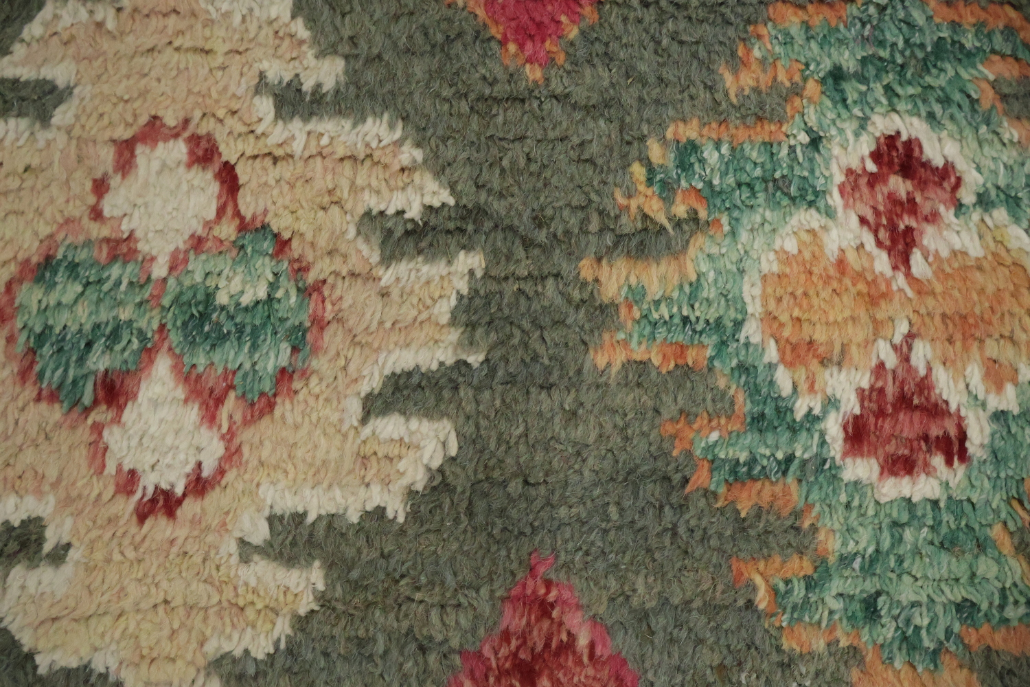 Geometric Moroccan Wool Runner Rug 3x17