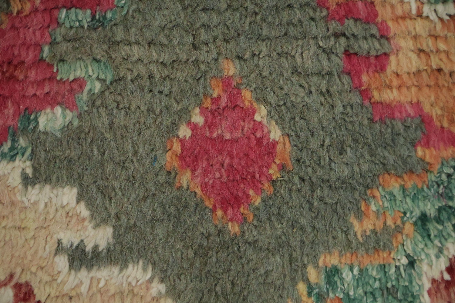 Geometric Moroccan Wool Runner Rug 3x17