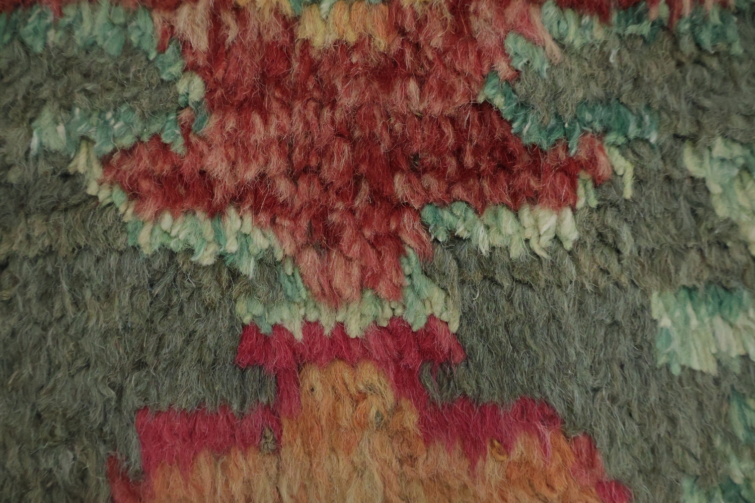 Geometric Moroccan Wool Runner Rug 3x17