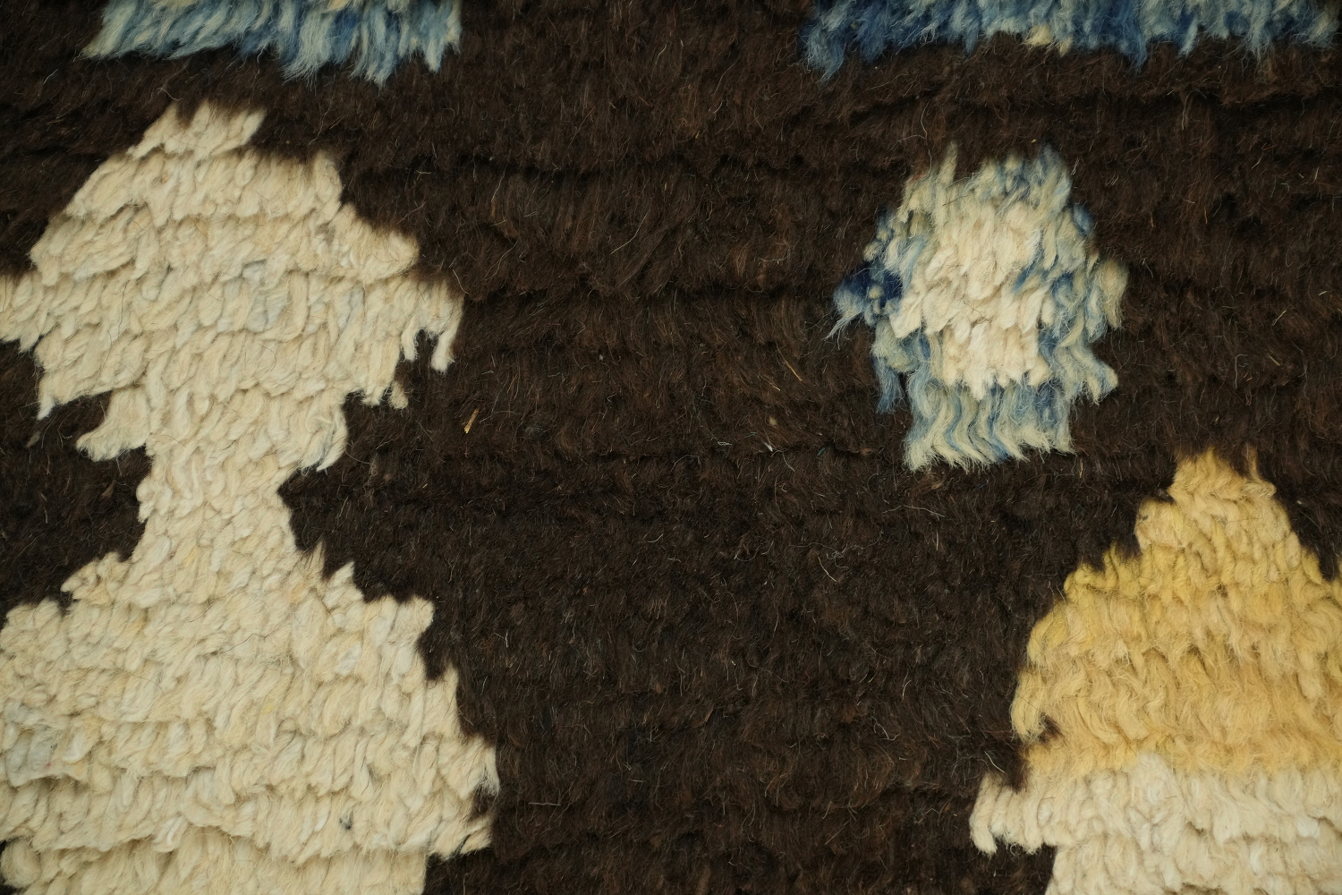 Geometric Patterned Moroccan Runner Rug with Vibrant Teal and Cream Accents 12' 10'' X 2' 5''