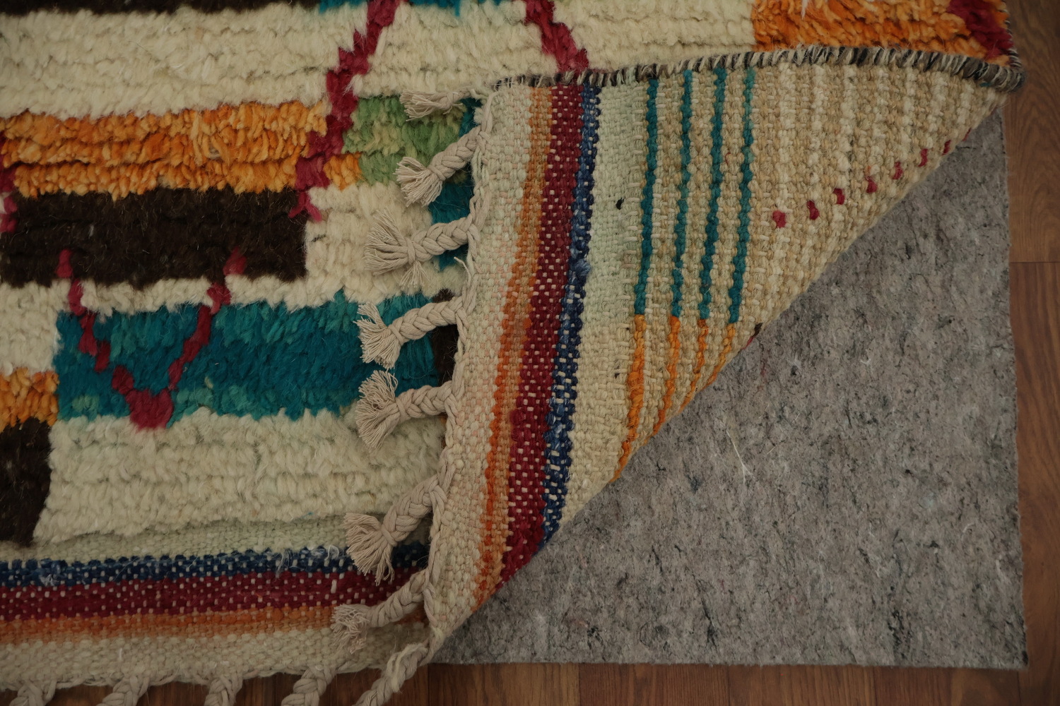 Stylish Moroccan Runner Rug 3x13 with Bright Colors and Patterns