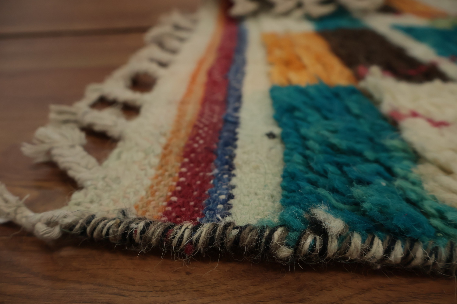 Stylish Moroccan Runner Rug 3x13 with Bright Colors and Patterns