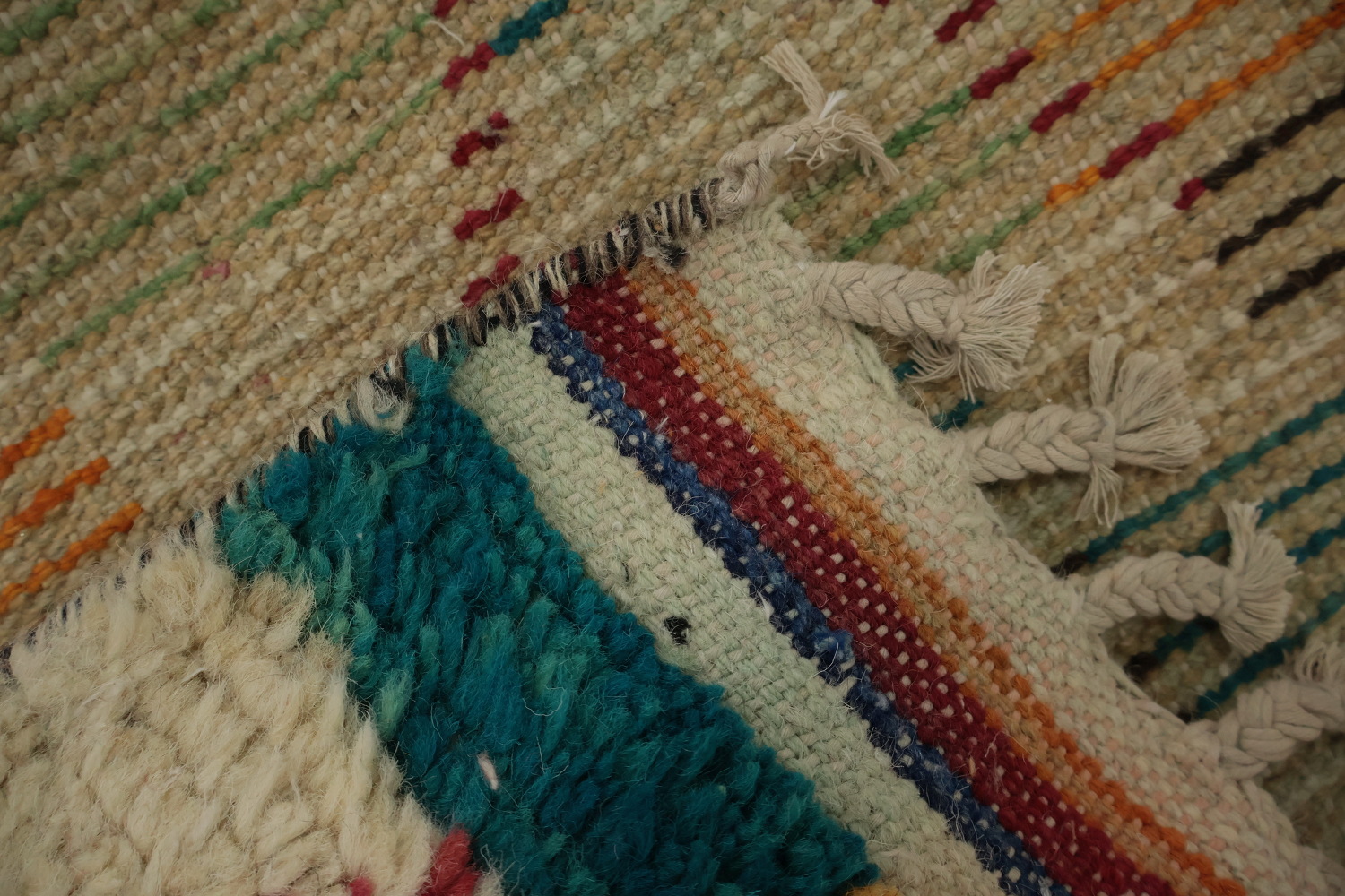 Stylish Moroccan Runner Rug 3x13 with Bright Colors and Patterns