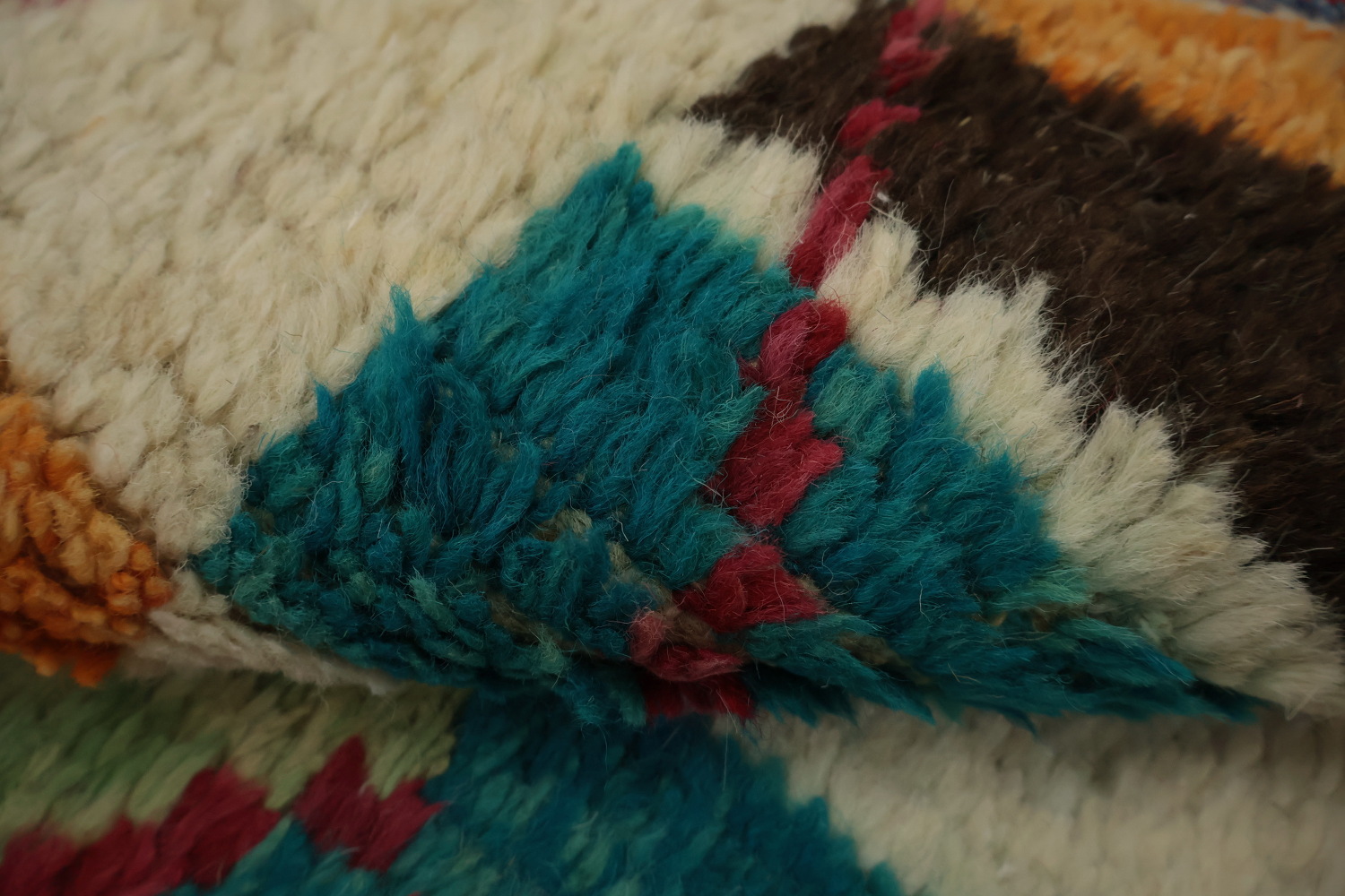 Stylish Moroccan Runner Rug 3x13 with Bright Colors and Patterns