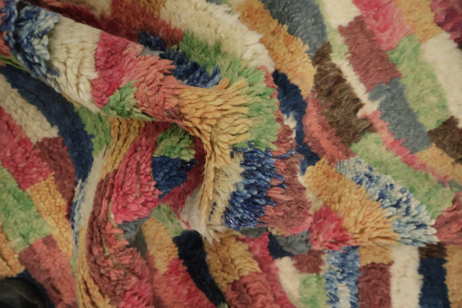 Handmade Moroccan Wool Runner Rug 3x11