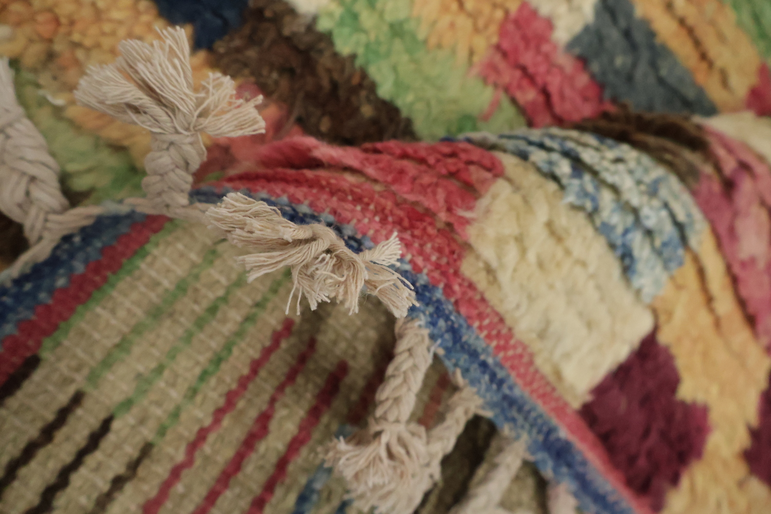 Handmade Moroccan Wool Runner Rug 3x11