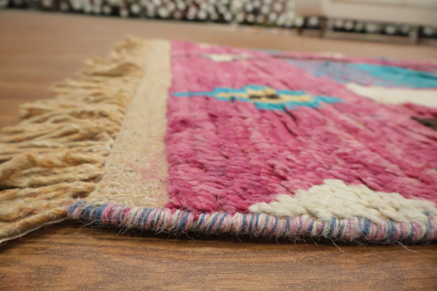 Tribal Moroccan Handmade Runner Rug 3x14