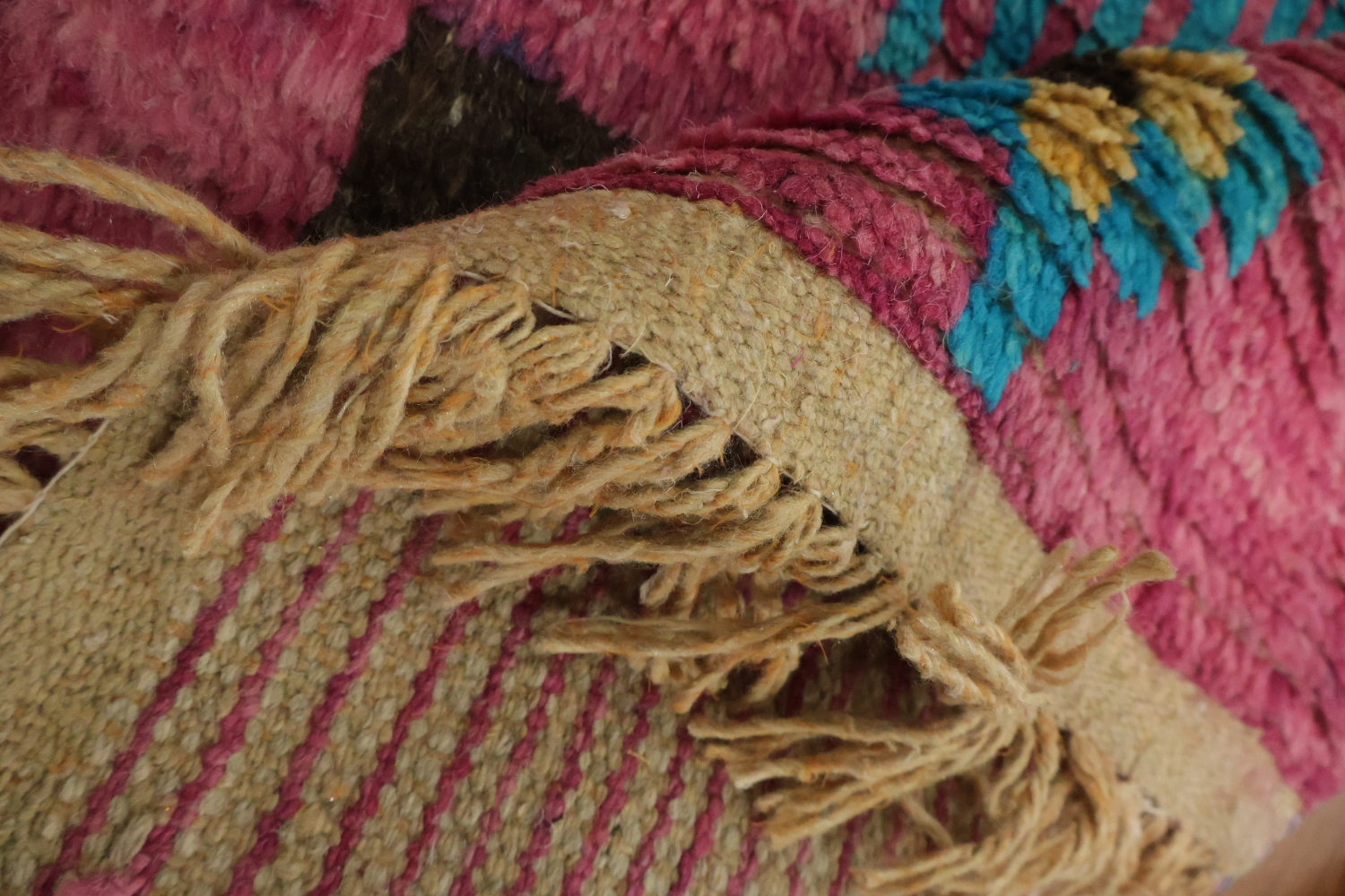 Tribal Moroccan Handmade Runner Rug 3x14