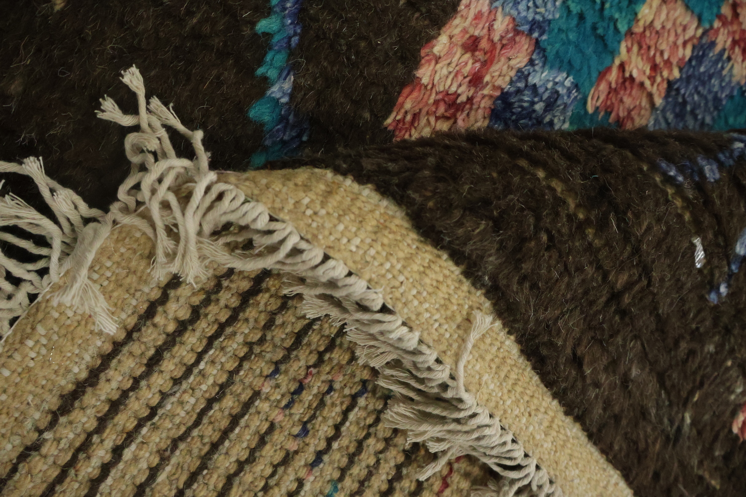 Tribal Moroccan Handmade Runner Rug 4x17