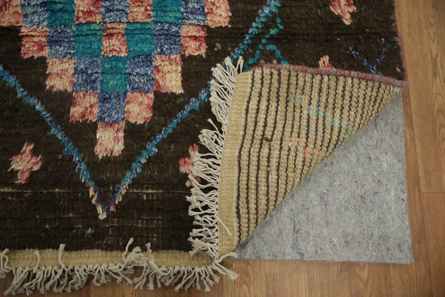 Tribal Moroccan Handmade Runner Rug 4x17