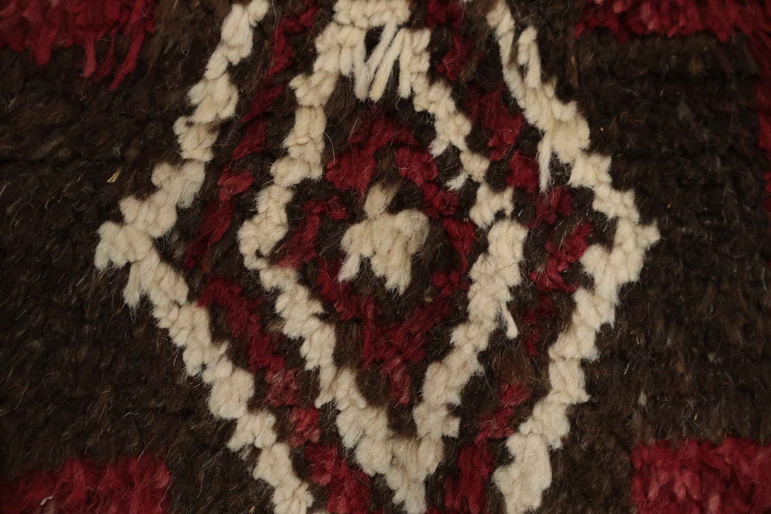 Handmade Moroccan Wool Runner Rug 3x12