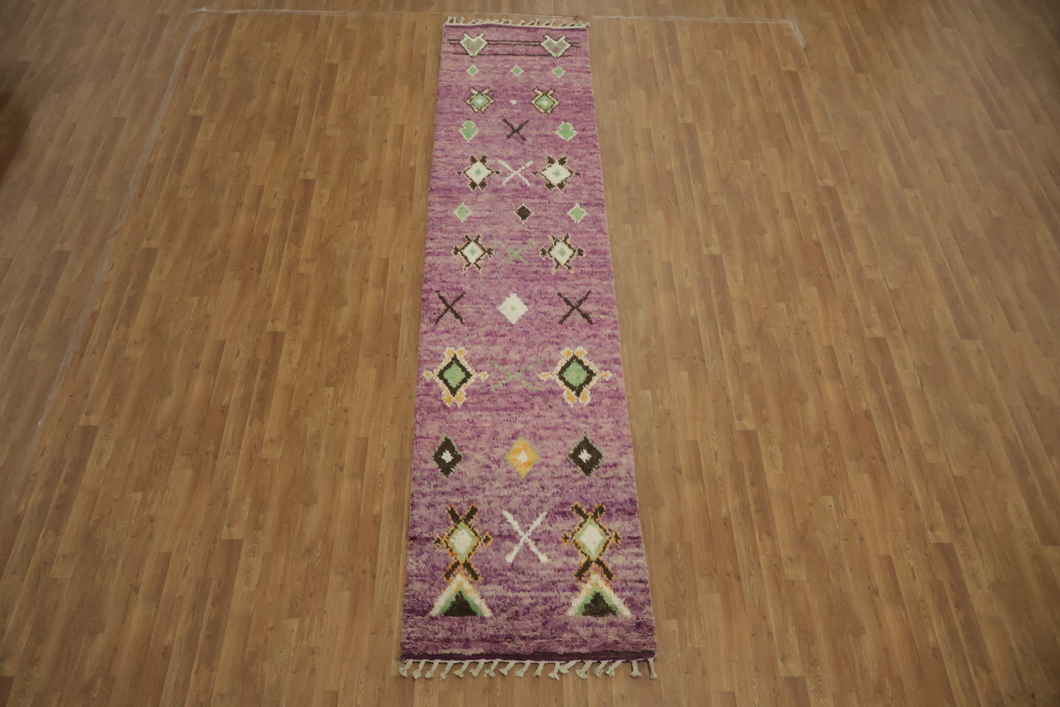 Tribal Moroccan Handmade Runner Rug 3x13