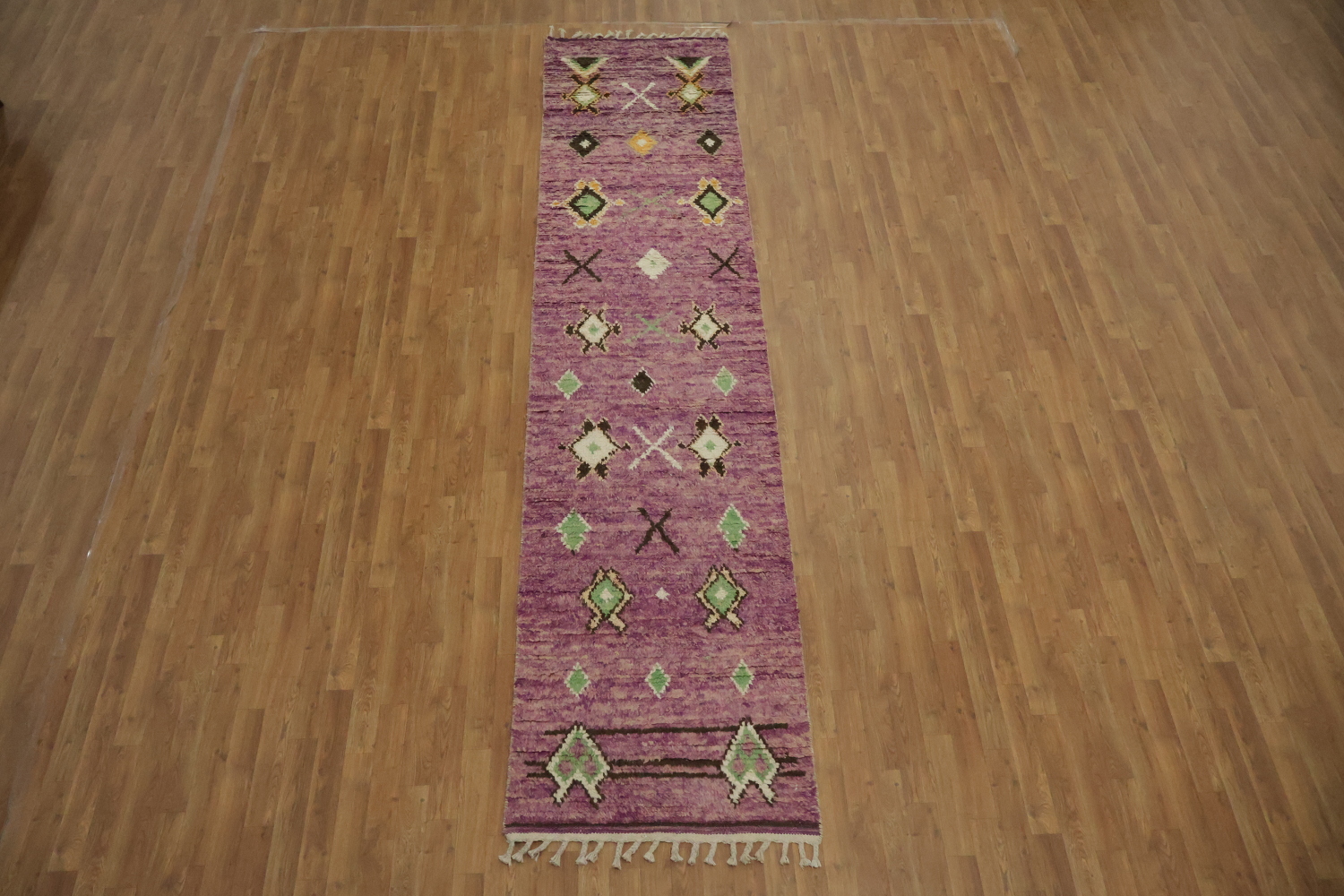 Tribal Moroccan Handmade Runner Rug 3x13