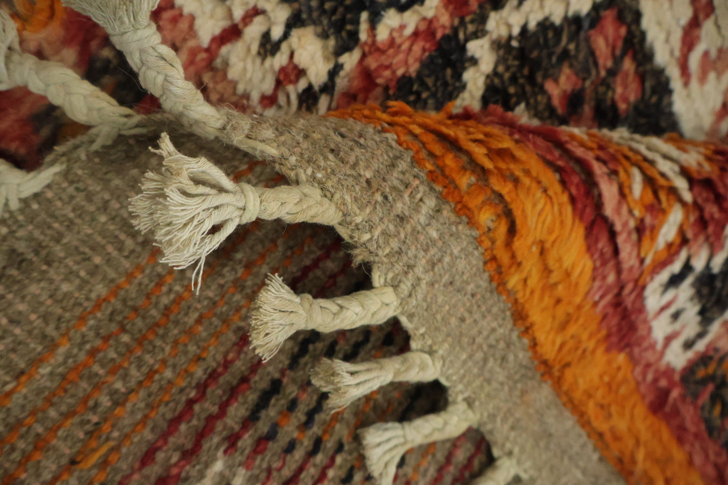Tribal Moroccan Oriental Runner Rug 3x13