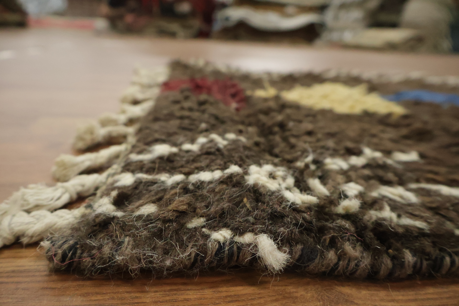 Tribal Moroccan Wool Runner Rug 3x12