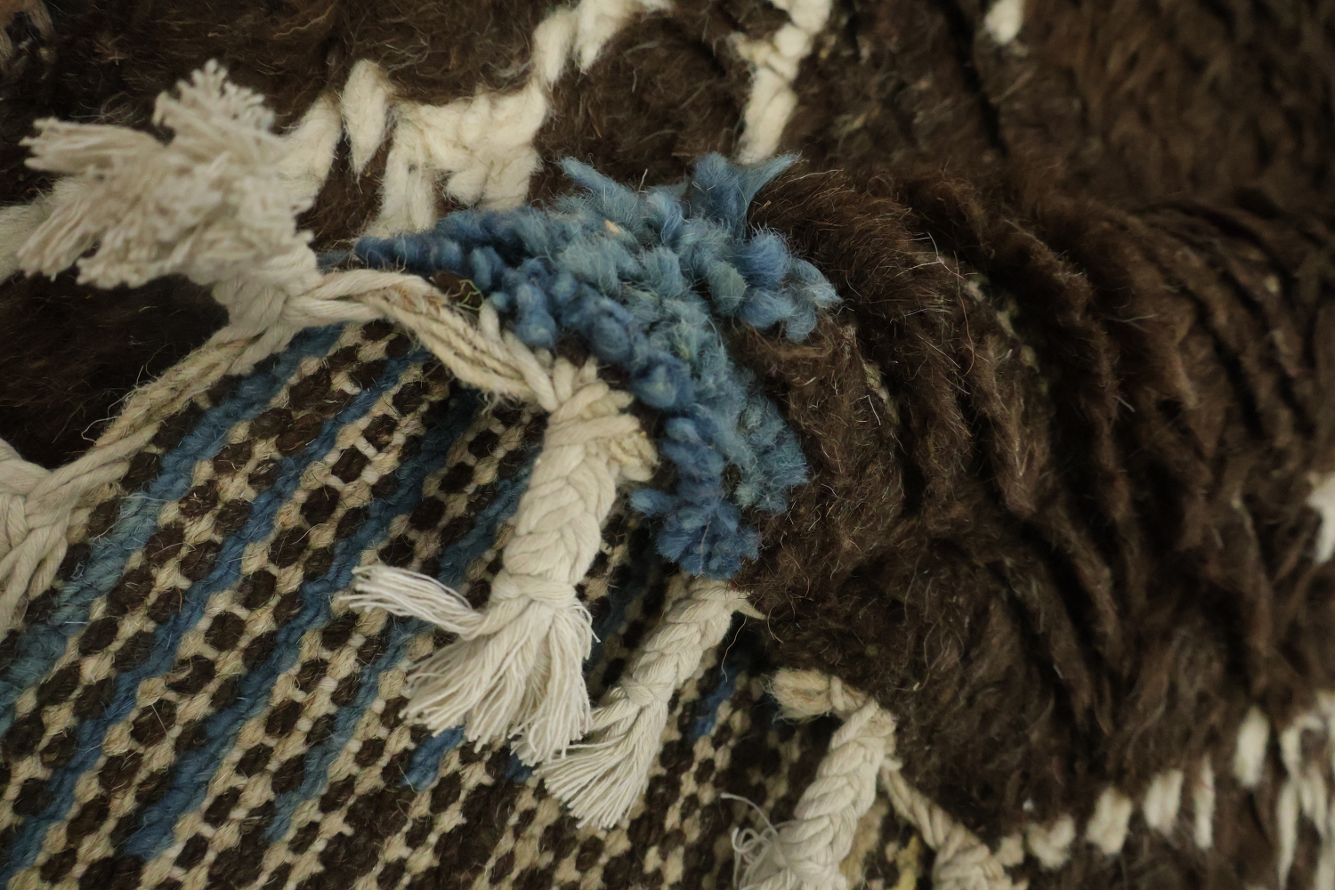 Tribal Moroccan Wool Runner Rug 3x12