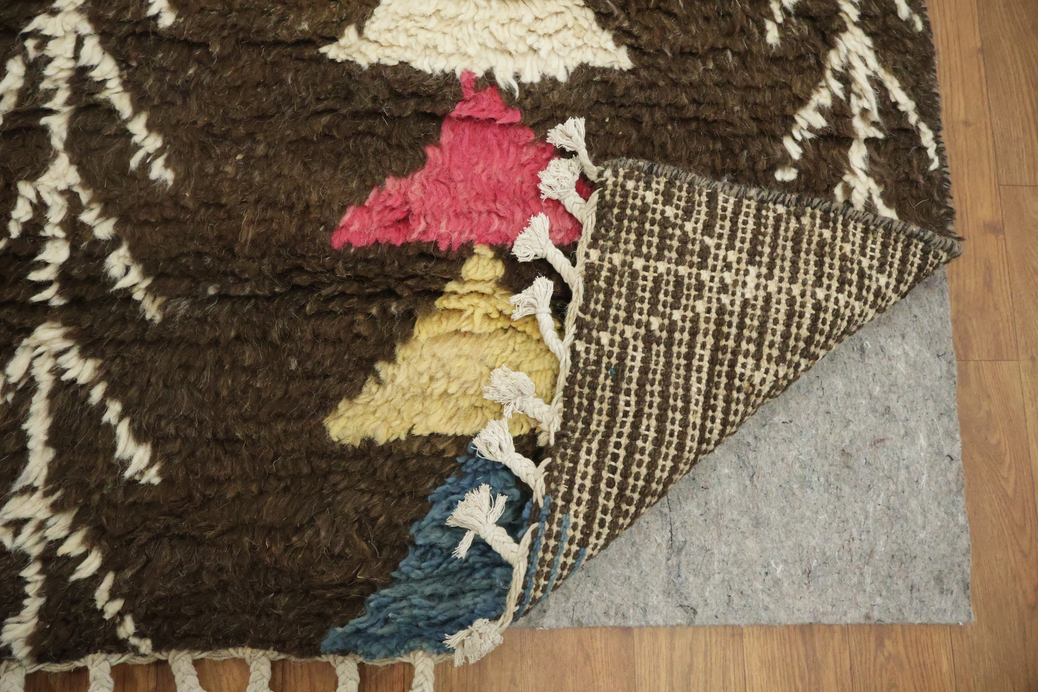 Tribal Moroccan Wool Runner Rug 3x12