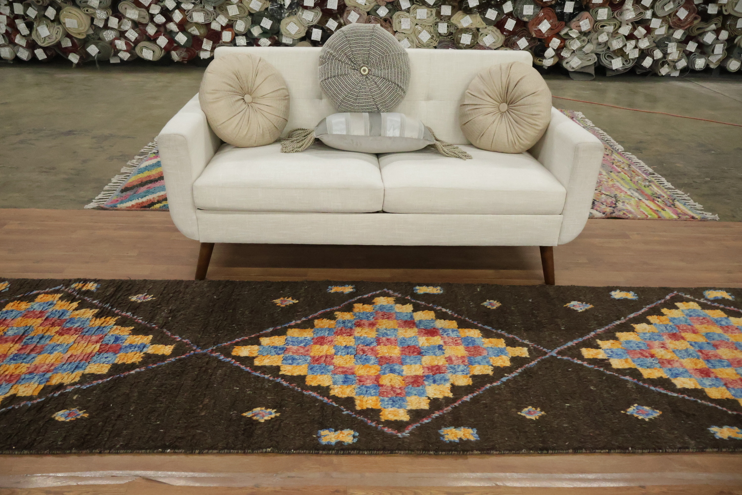 Geometric Moroccan Oriental Runner Rug 3x13