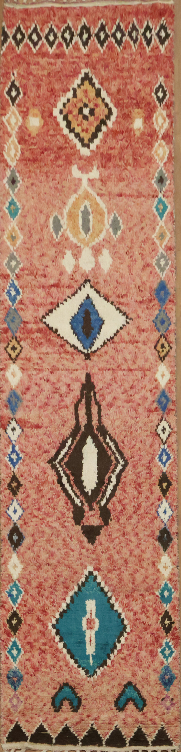Tribal Plush Moroccan Handmade Runner Rug 3x13