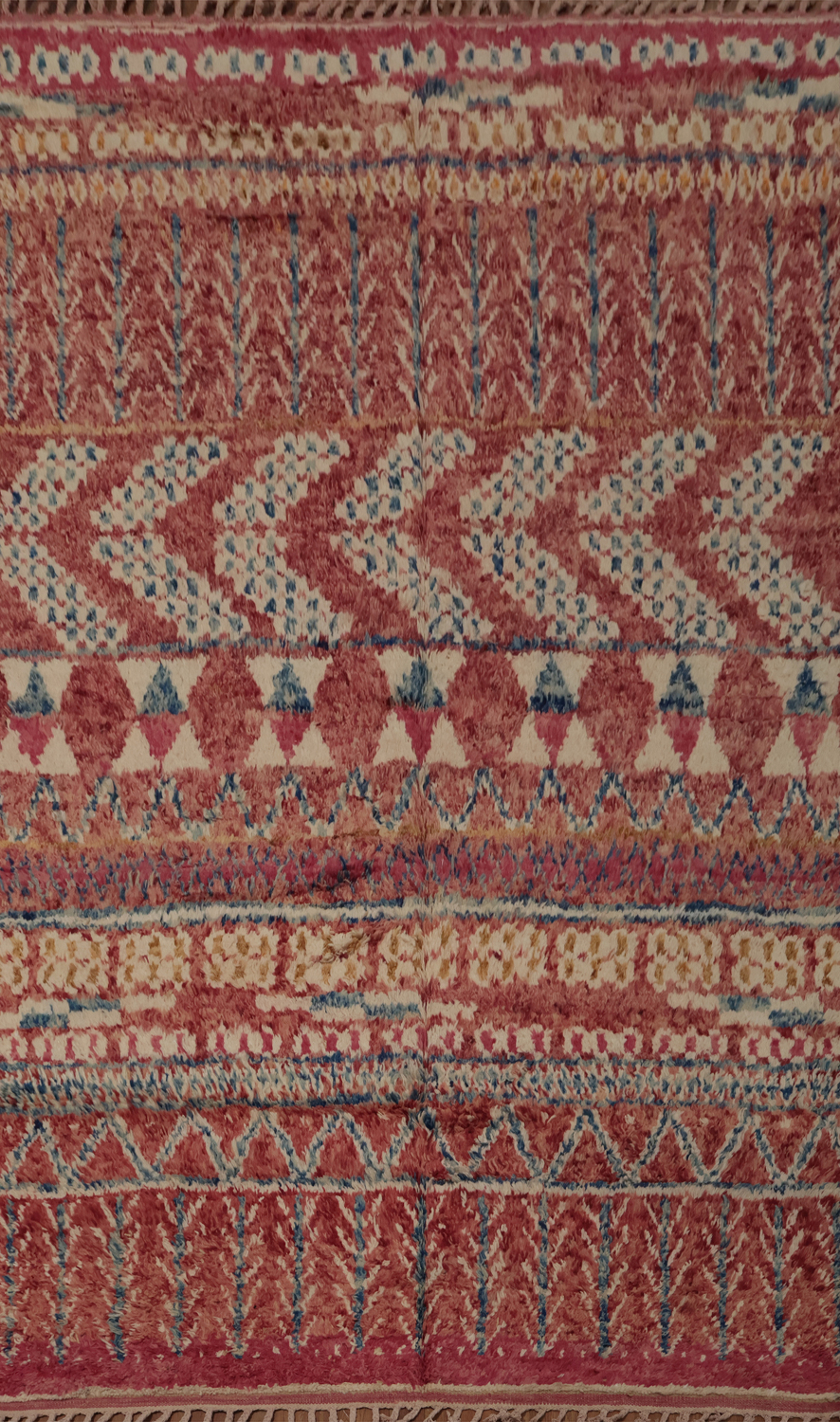 Warm and Inviting Boho Moroccan Handmade Area Rug 7x11 for Any Room