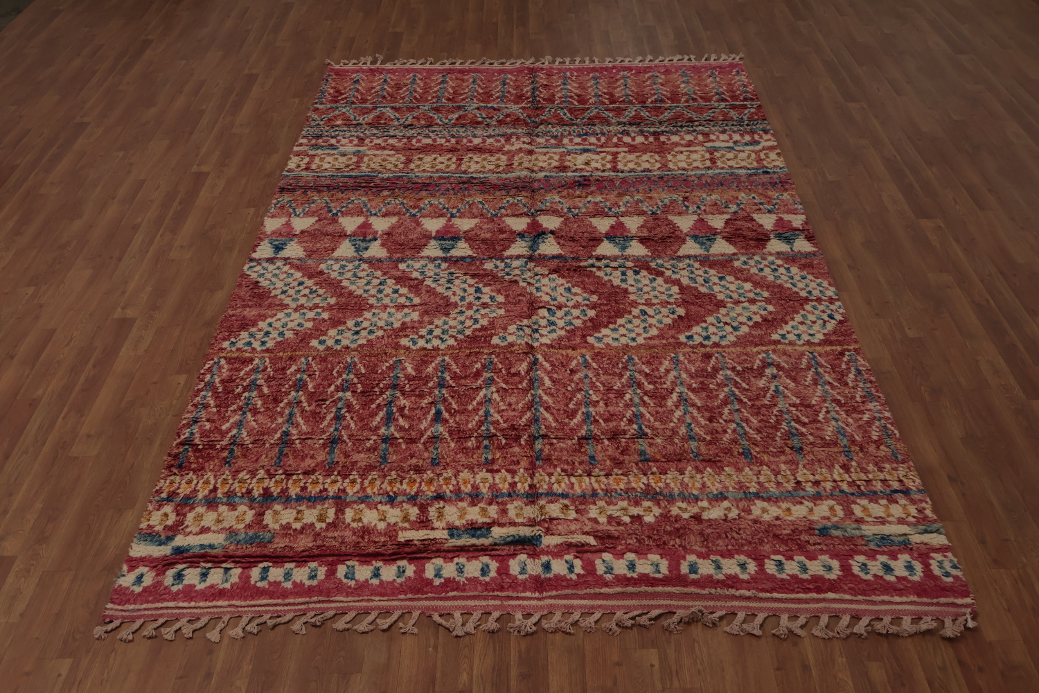 Warm and Inviting Boho Moroccan Handmade Area Rug 7x11 for Any Room