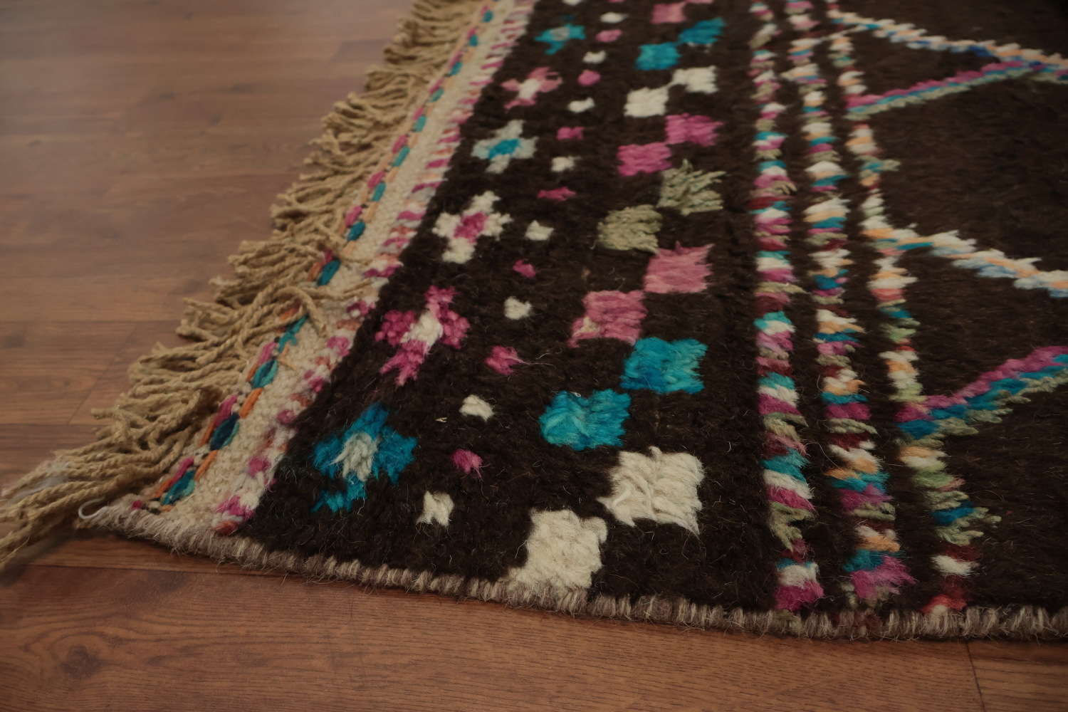 Tribal Moroccan Wool Area Rug 6x10