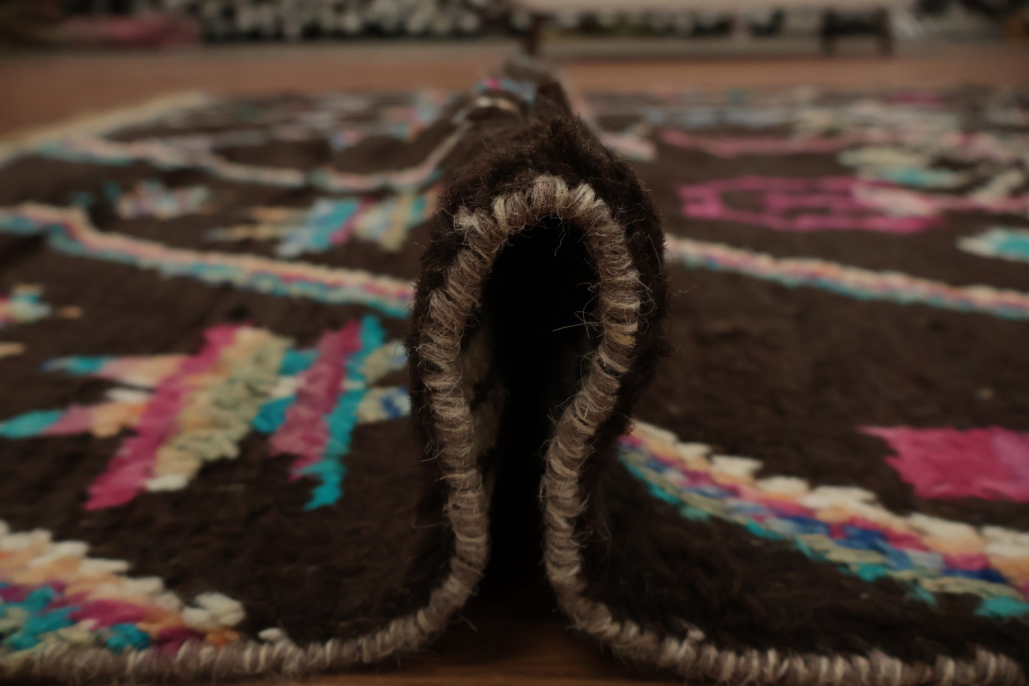 Tribal Moroccan Wool Area Rug 6x10