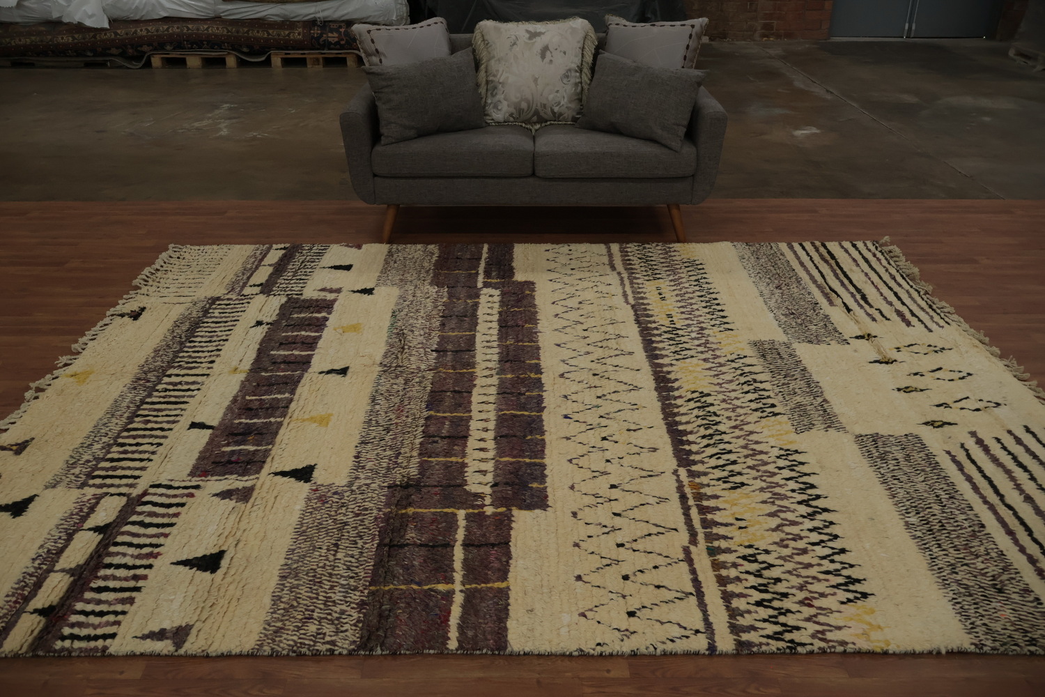 Wool Moroccan Handmade Area Rug 8x11