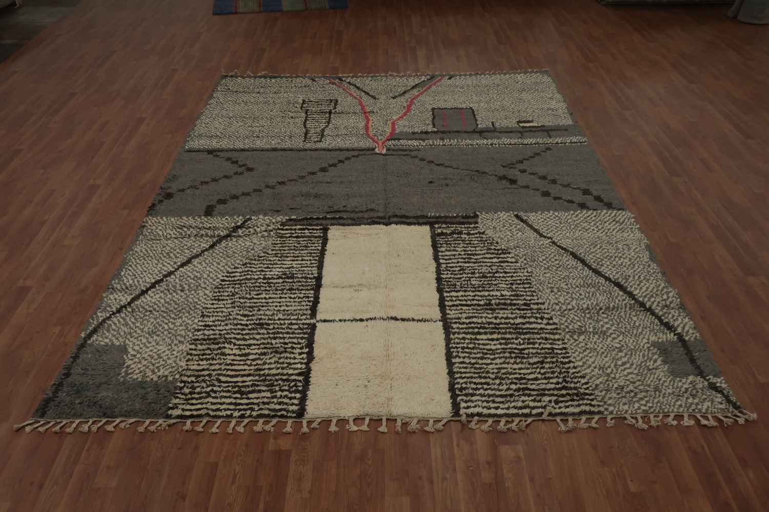 Moroccan Large Area Rug 9x12 with Unique Geometric Patterns