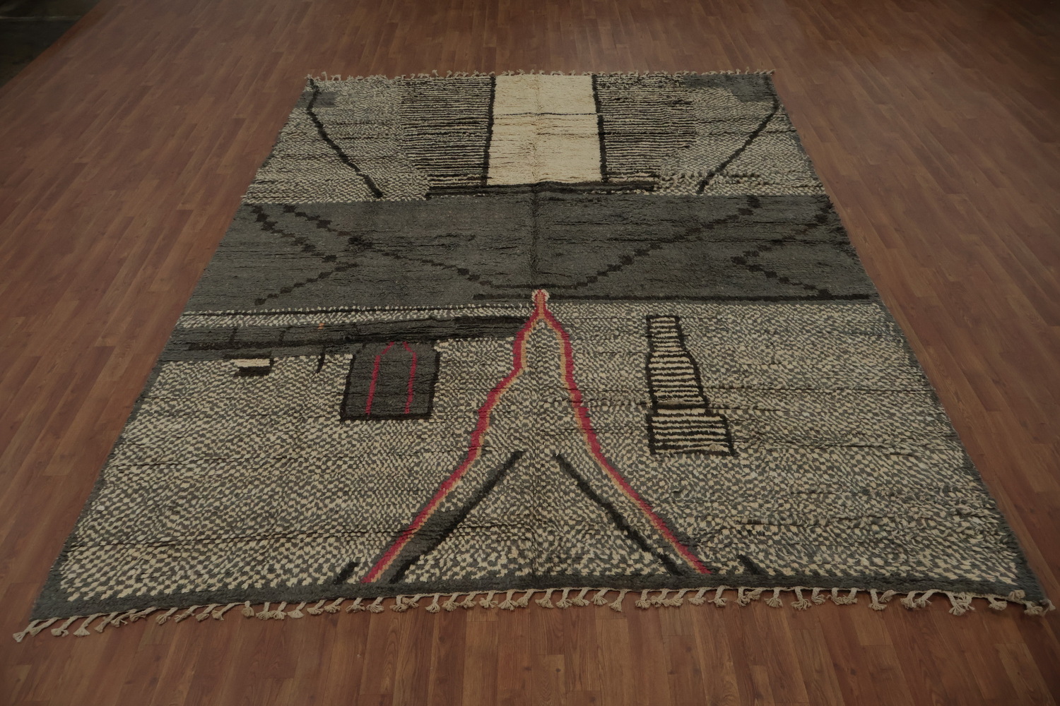 Moroccan Large Area Rug 9x12 with Unique Geometric Patterns