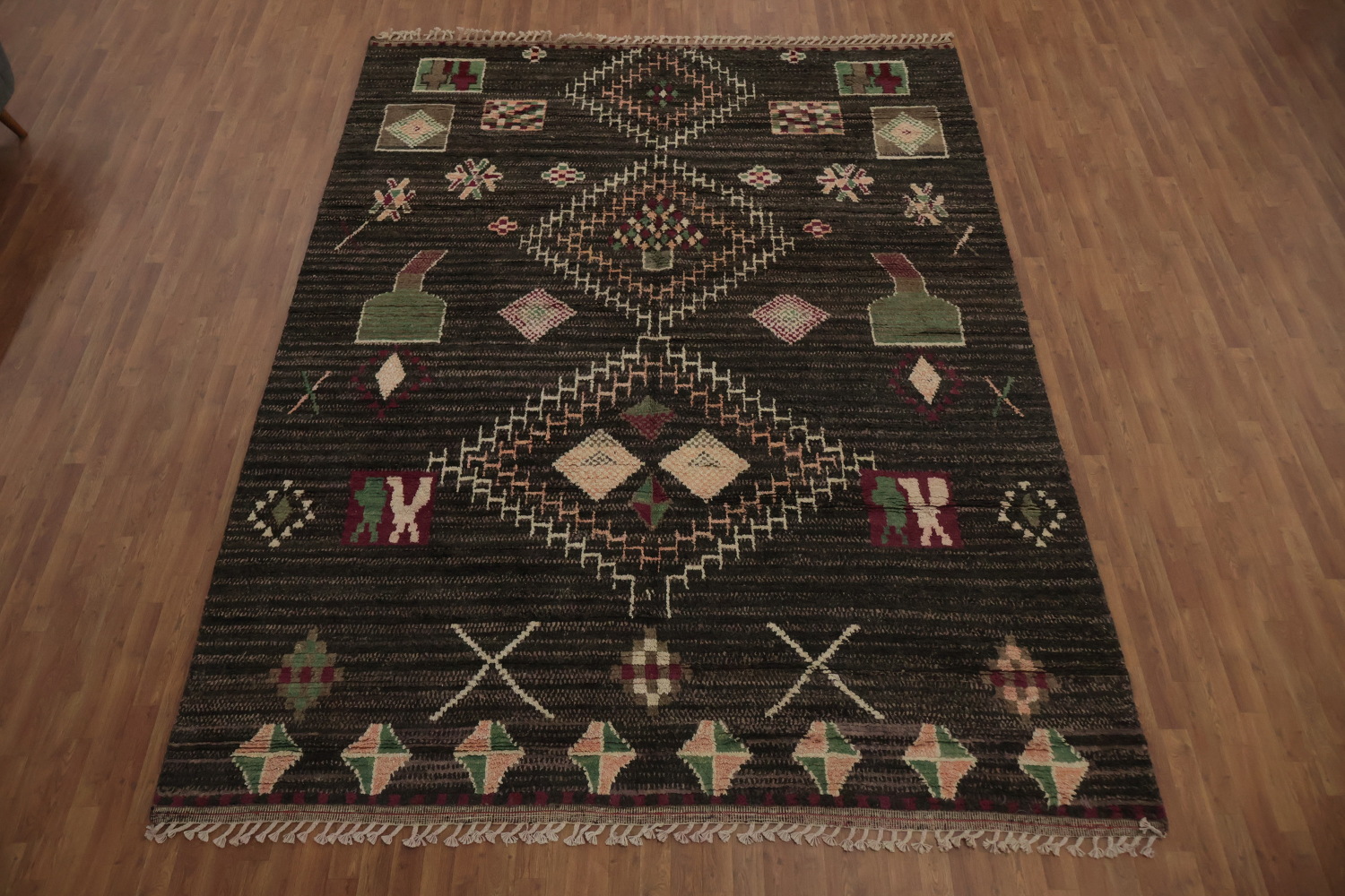 Bold Moroccan Wool Area Rug 9x13 Adding Texture to Your Interior Design